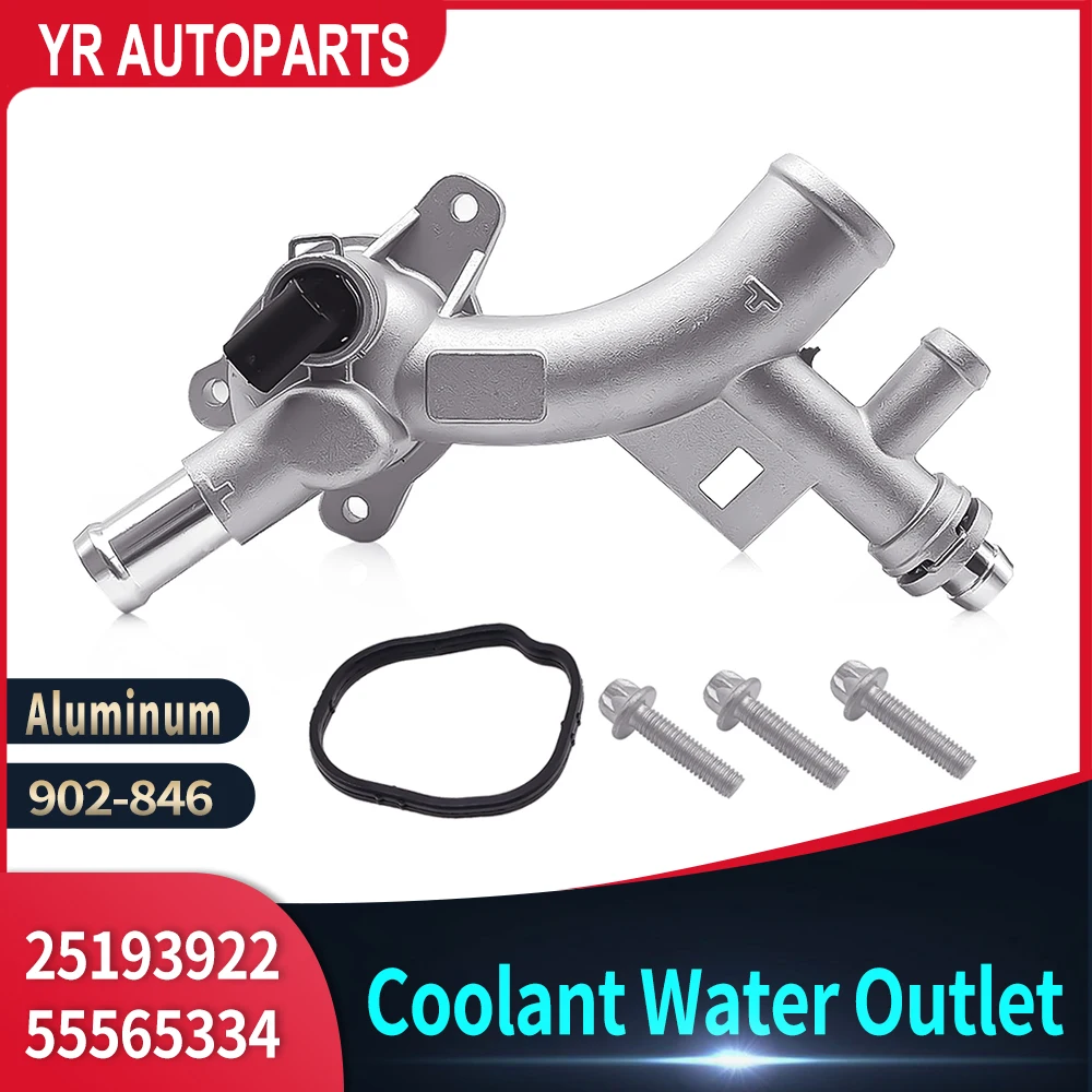 

902 846 High Durability Aluminum Water Outlet Front Casing Water Outlet Thermostat Housing for Cruze 1.4L 2011 To 2016