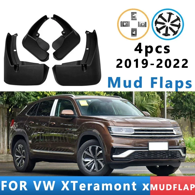 

Mud Flaps Fit for Volkswagen XTeramont X 2019-2022 2020 2021 Mudguards Tire Fenders Splash Proof Accessories Wheel Guards 4ps
