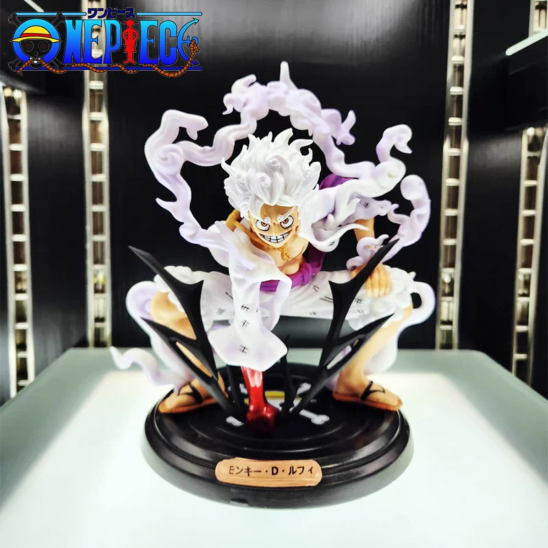 One Piece Gk Five Gear Nika Crouching Sun God Luffy Catch Lightning Special Effect  Collectible Trendy Figure Model Toy Kid Gift