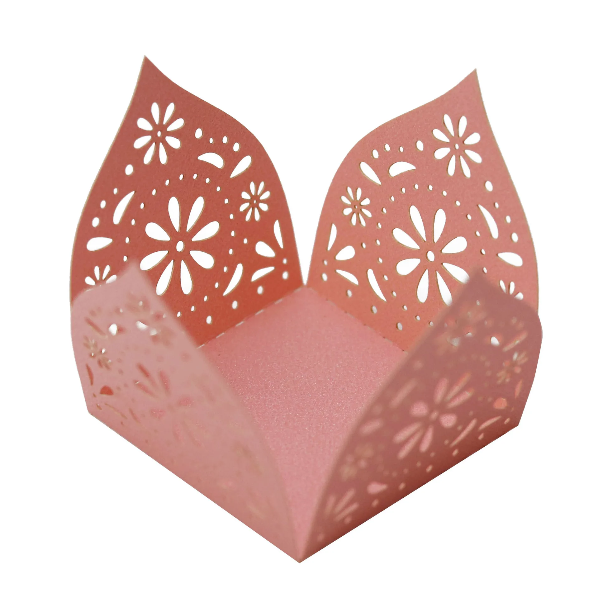 

50 Pcs Decorative Candy Box Cake Wrappers Chocolate Truffle Liners Boxes Wrapping Packing Trays Hollow Out Baking Treat