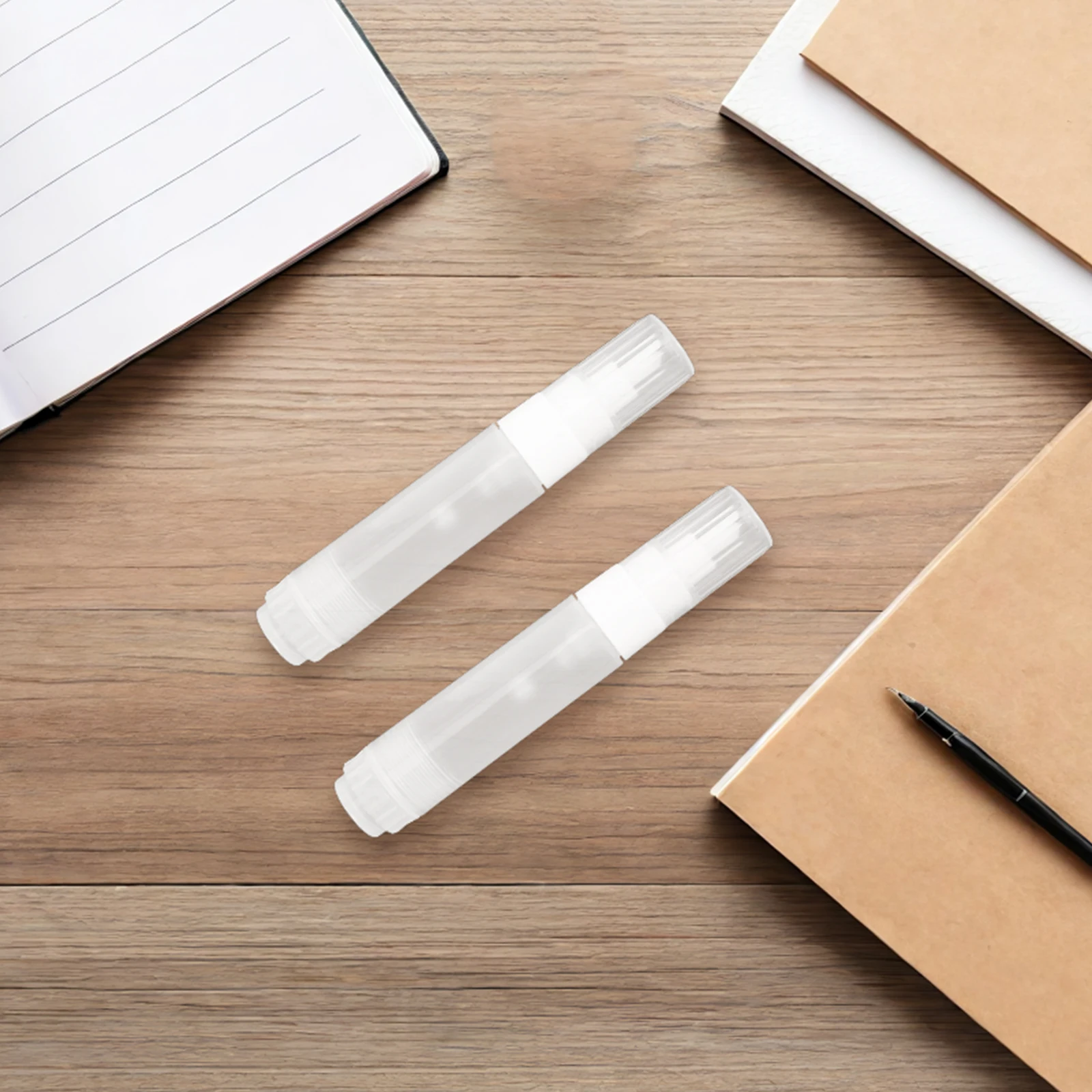 2 Buah Spidol Cat Isi Ulang Ujung Datar 8Mm untuk Kayu Logam Plastik Akrilik Dapat Digunakan Kembali Seni Kerajinan Diy Gambar Perbaikan Industri