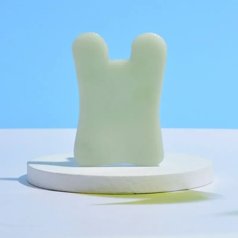 

Jade Gua Sha Tool Xiuyan Jade Heart-shape Massager Face SPA Guasha Acupuncture Skin Beauty Facial Care Massage Tools