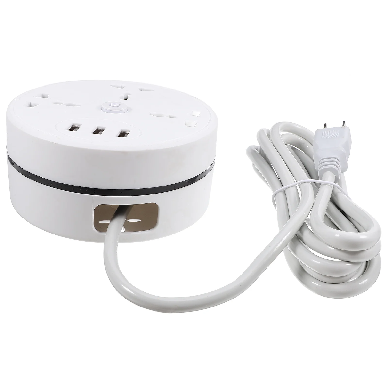 

Multifunctional Power Strip 6 Outlets 4 Usb Ports Vertical Design For Home Office Dorm Portable Travel Camping Outdoor Use