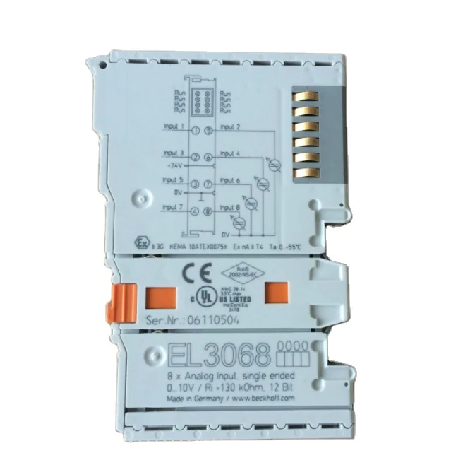 Beckhoff  EtherCAT Terminal, 8-channel analog input module  EL3068