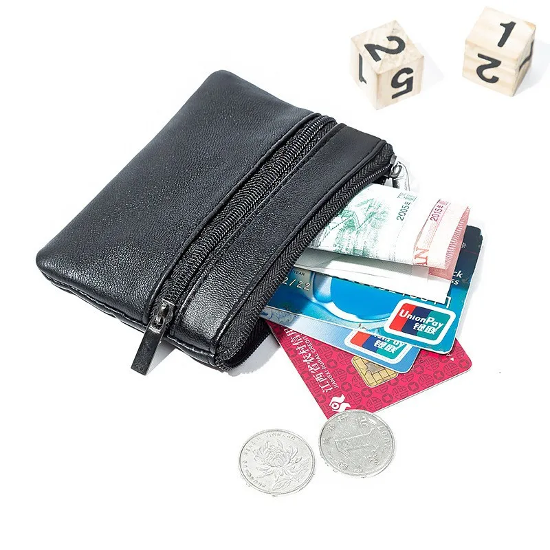 Women Men Coin Purse Men Small Bag Wallet Change Purses Zipper Money Bags Children Mini Wallets Leather Key Holder carteira