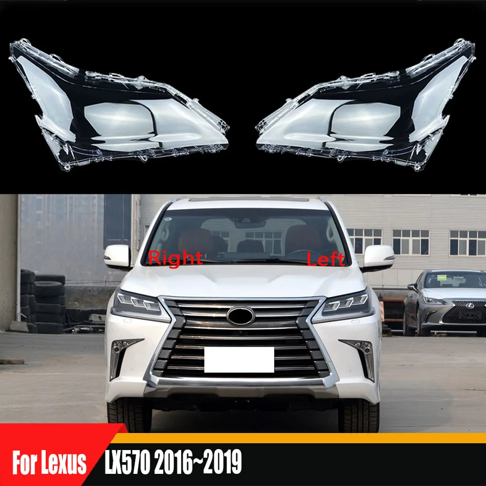 

For Lexus LX570 2016 2017 2018 2019 Headlamps Transparent Cover Headlight Shell Lampshade Lens Lamp Shade Plexiglass