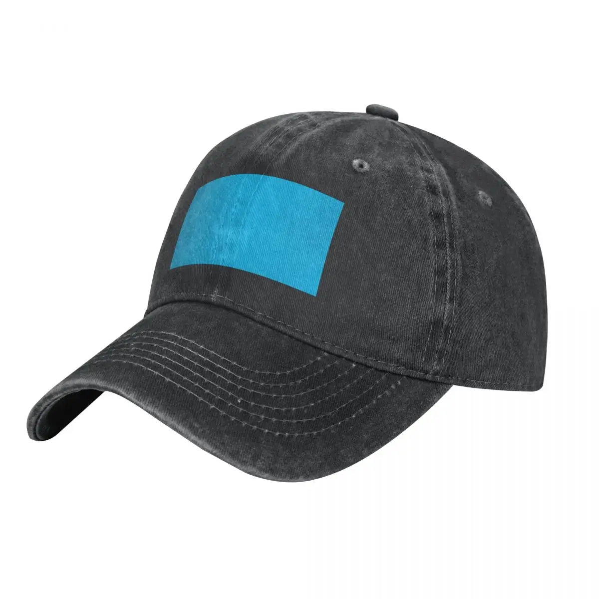 Cyan (Process) Blue Solid Color Popular Hues Patternless Shades of Cyan Collection Hex #00b7eb Cowboy Hat