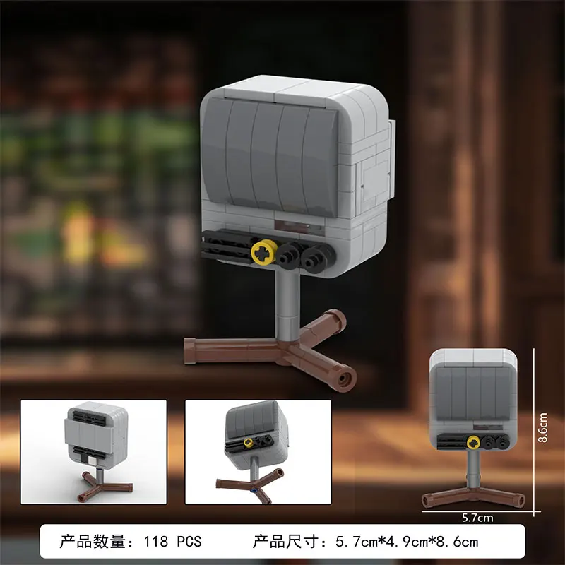 Kleine Partikel Bausteine MCO Retro Fernsehen Haushaltsgeräte Nostalgische Ära Modell Spielzeug Mini Figuren DIY Geschenke