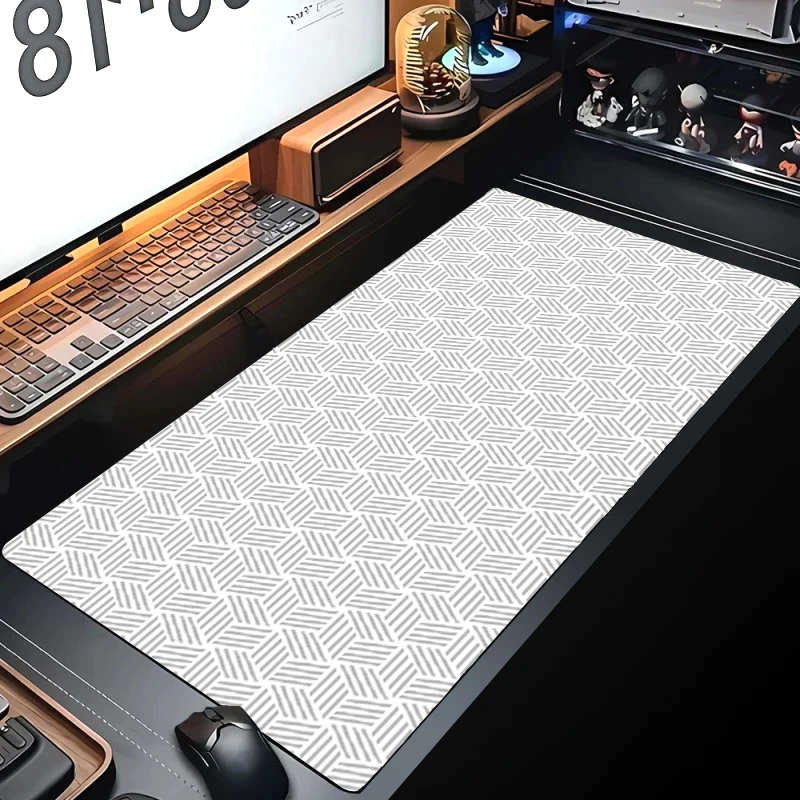 

900x400mm Simple line Mouse Pad HD Print Large Mousepad Gamer Non-Slip Gaming Mosue Mat Office Keyboard Pad Computer Desk Mat XL