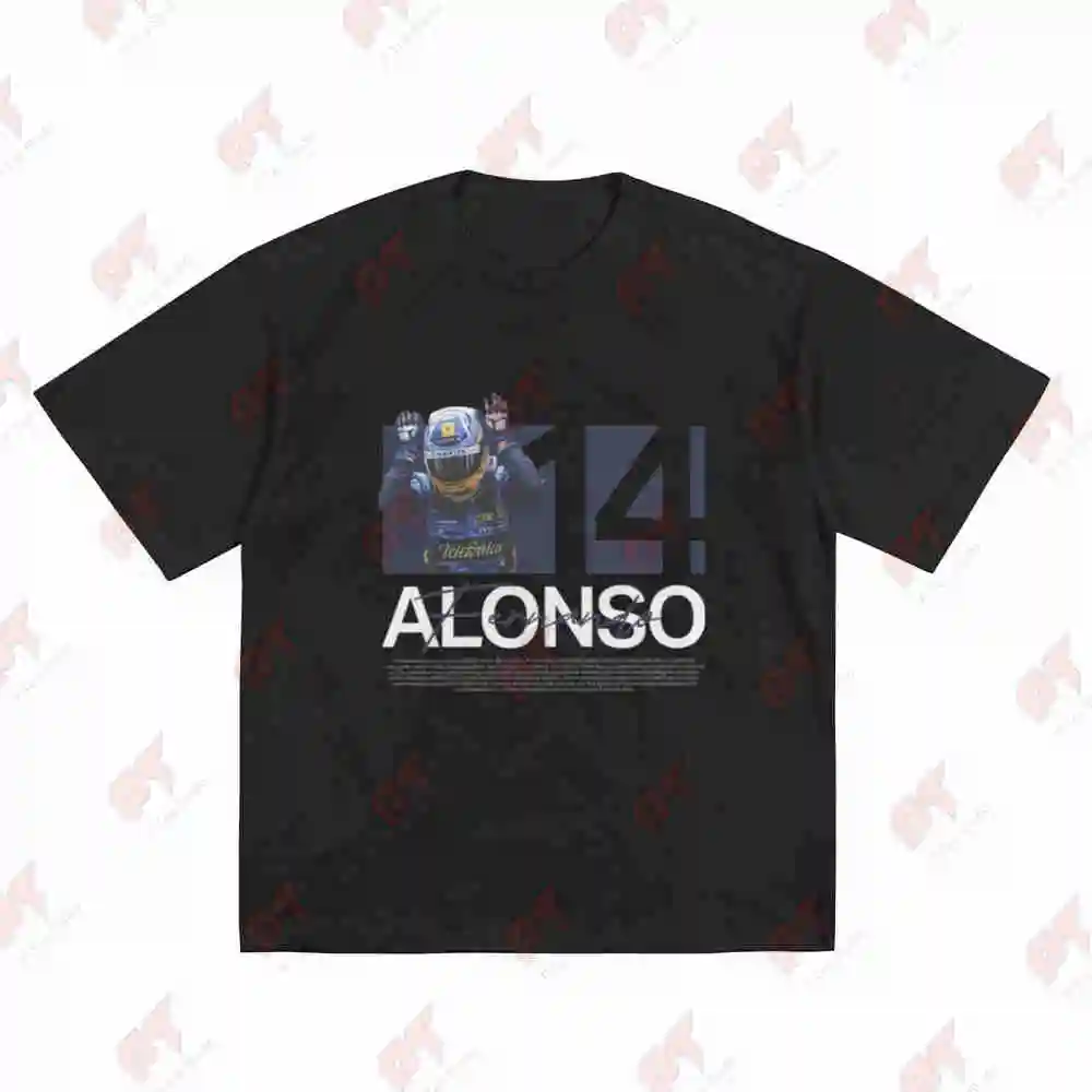 Alonso Pose Motorsport Short Sleeve Tee 100% Cotton T-Shirt