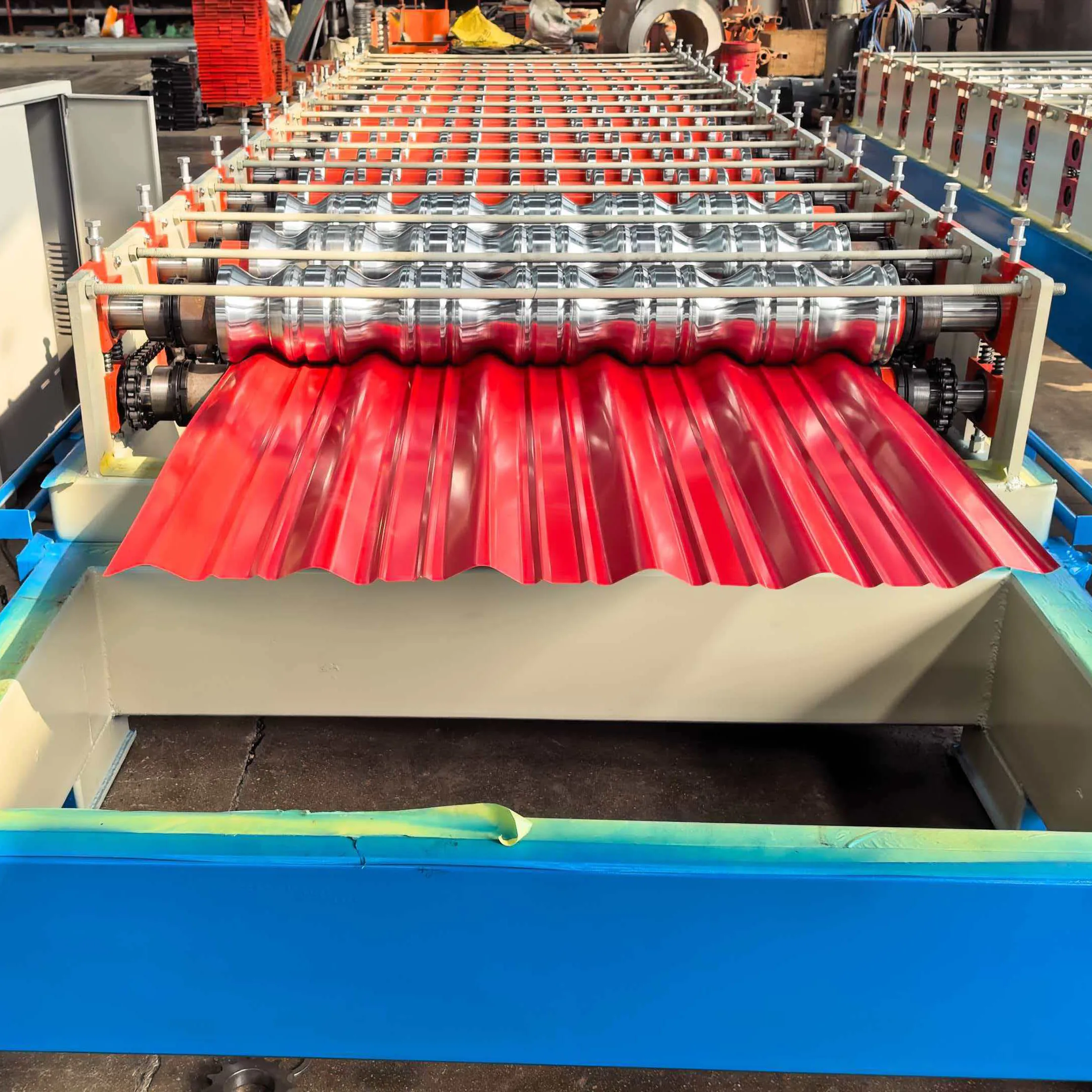 Exporter of Glazed Tile Roll Forming Machine for Roof Profile