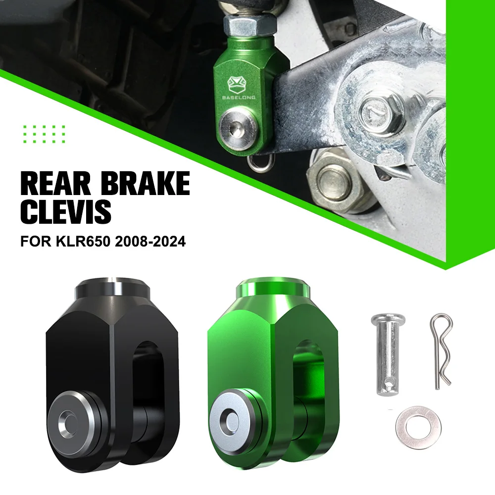 

For Kawasaki KLR650 2008-2018 2019 2020 2021 2022 2023 2024 Motorcycle Rear Brake Pedal Clevis Mount Clamp Accessories Aluminum