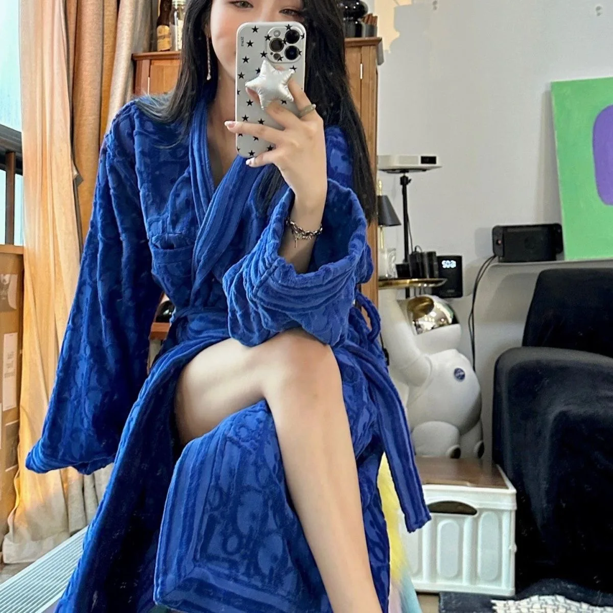 

Women's Luxury Long Robe - Elegant Nightgown Sleepwear