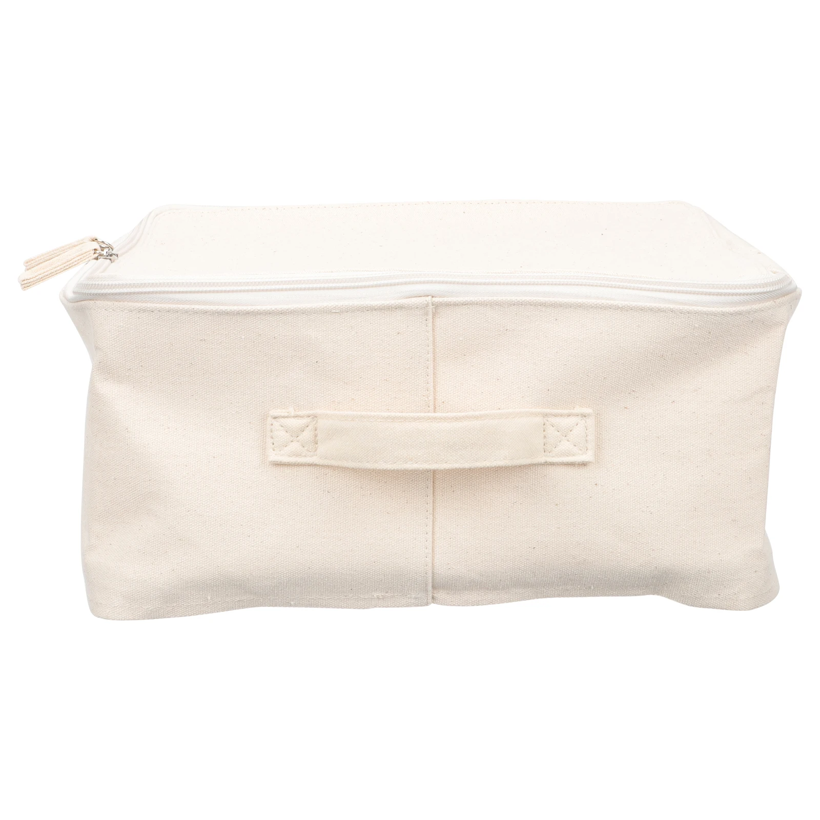 

Fabric Storage Box Beige Bedroom Clothes Boxes Foldable Containers Wardrobe ganizer Lid Design PE Material Practical