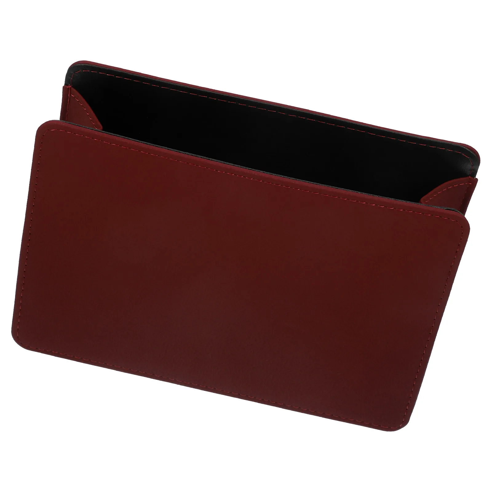 Car Storage Box Foldable PU Garbage Can Holder ganizer Seat Pocket Door Bin Vehicle Trash Container Red Color Car Storage