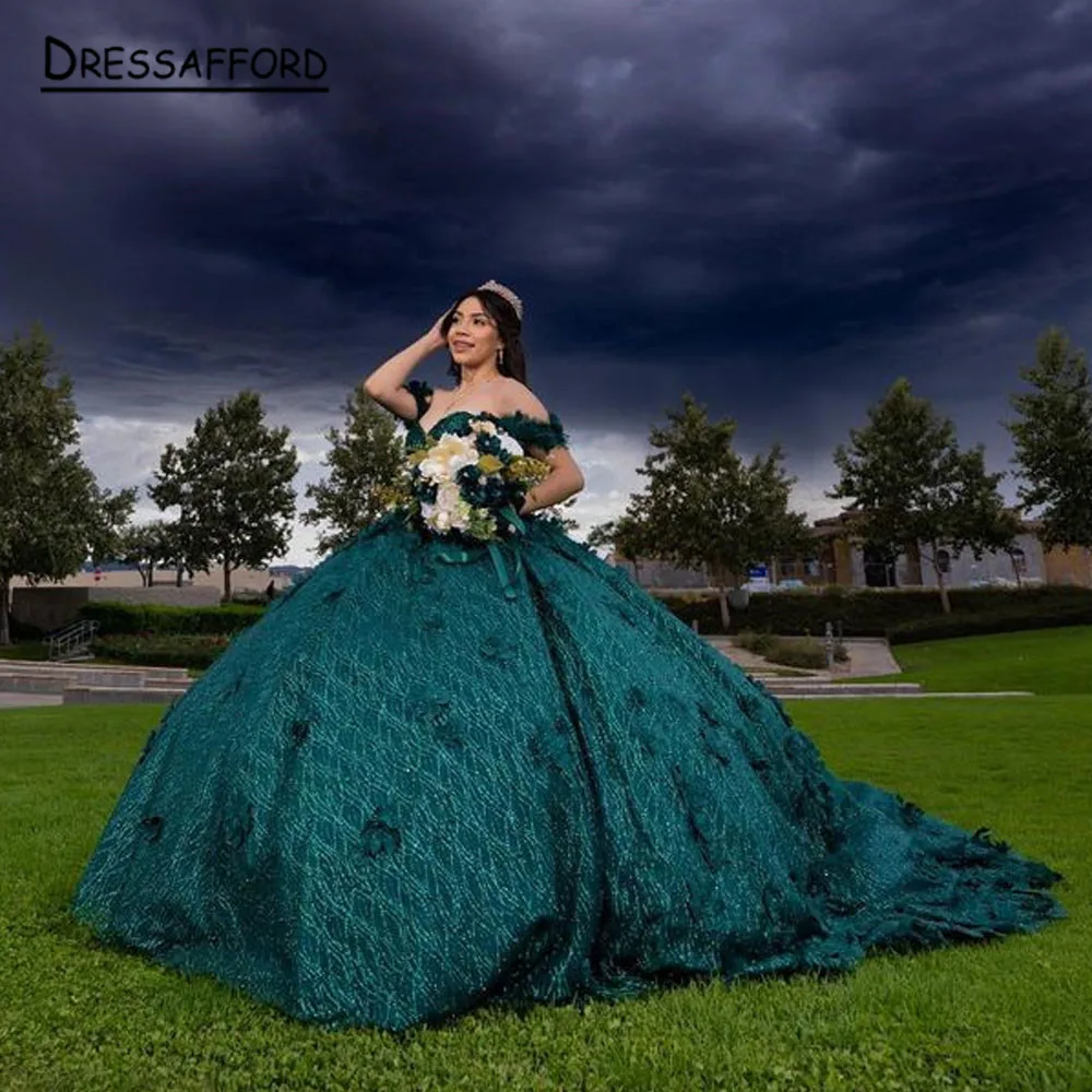 فساتين Quinceanera المتلألئة 2023 على شكل قلب عاري الكتفين مطرز بالخرز طويل حلو 15 16 حفلة عيد ميلاد فستان حفلة موسيقية