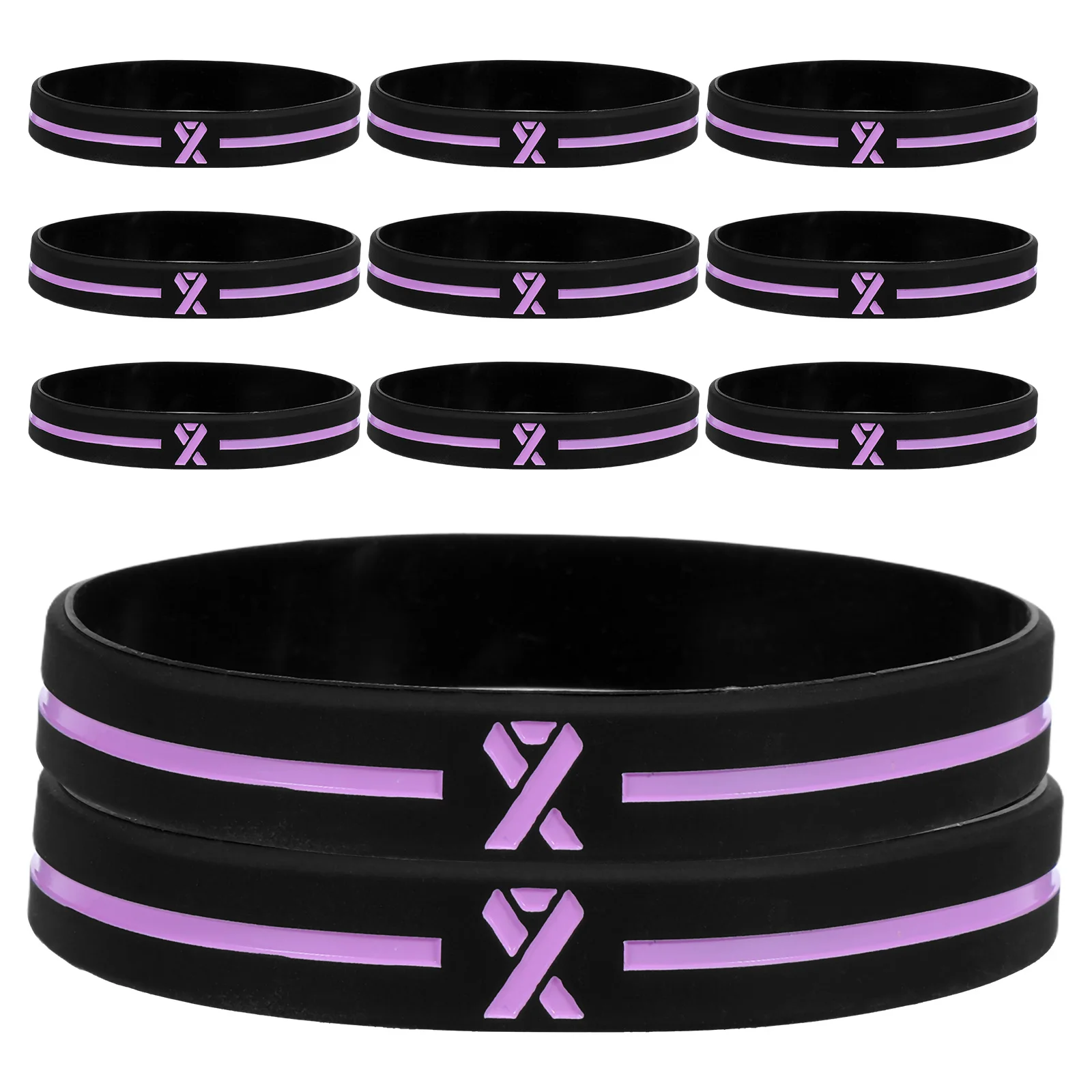 

30pcs Breast prevention Bracelet Silicone Awareness Support Wristband For Fundraising Events Survivor Motivational