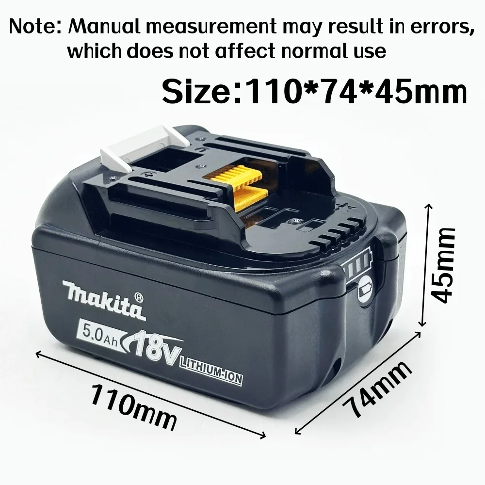 Makita 5000mAh 18V 100% original lithium-ion battery DC18RF BL1860 BL1830 BL1450BL1440 DC18RC charging tool battery 5.0Ah