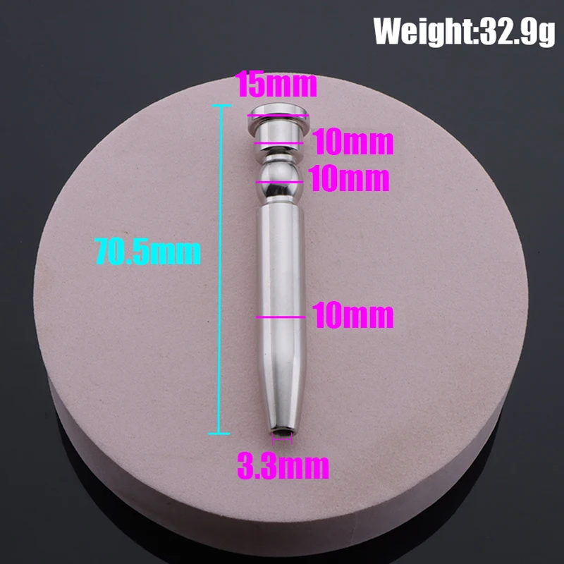 10mm 13mm Bullet Urethral Catheter Dilator Hollow Stimulation Adult Sex Toys Men Gay Sounding Penis Plug Stainless Steel 18+ New