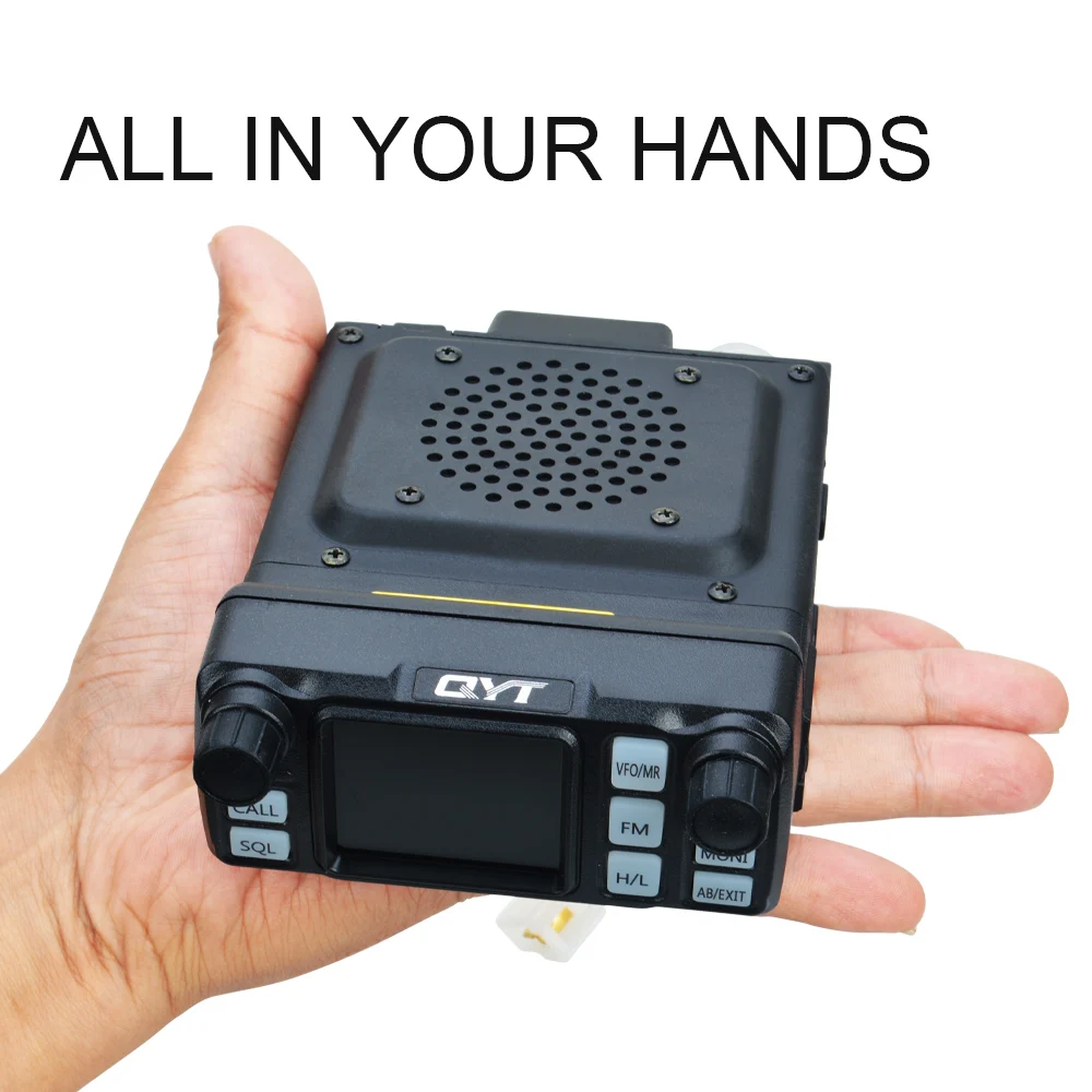 QYT Car Walkie Talkie KT-5000 VHF UHF Dual Band Mini Color Screen Detachable Front Panel VOX Scrambler FM Mobile Radio 25W 200Ch