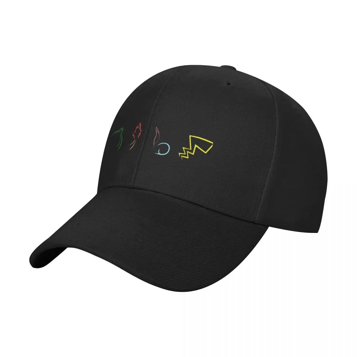 Gorra de béisbol con cuatro bolsillos, diseño de monstruos, para hombre, vi