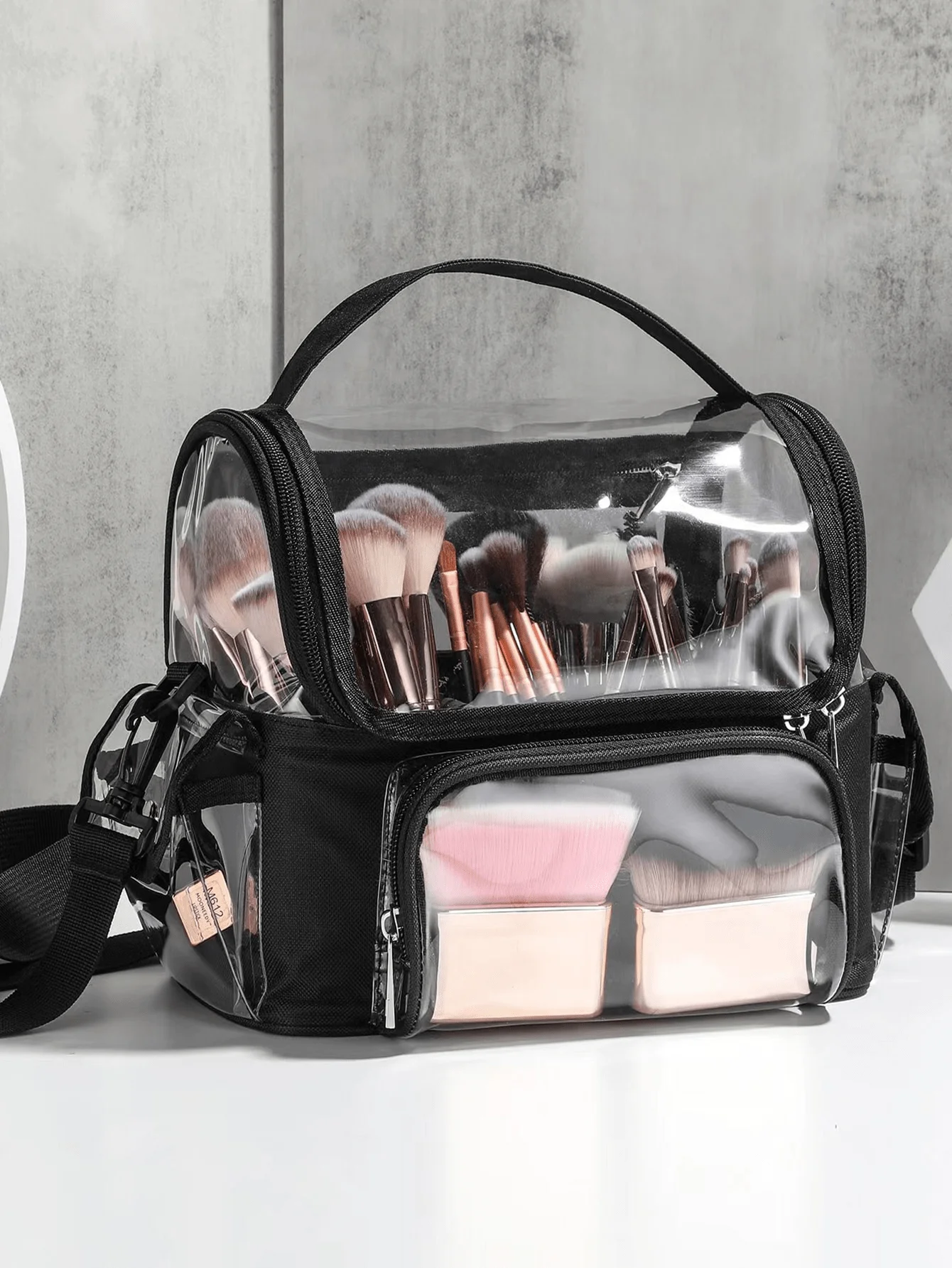 

Salon Beauty Makeup Tool Backpack Hairdressing Tool Storage Bag Transparent Waterproof Travel Bag PVC Women's Fashion Bags