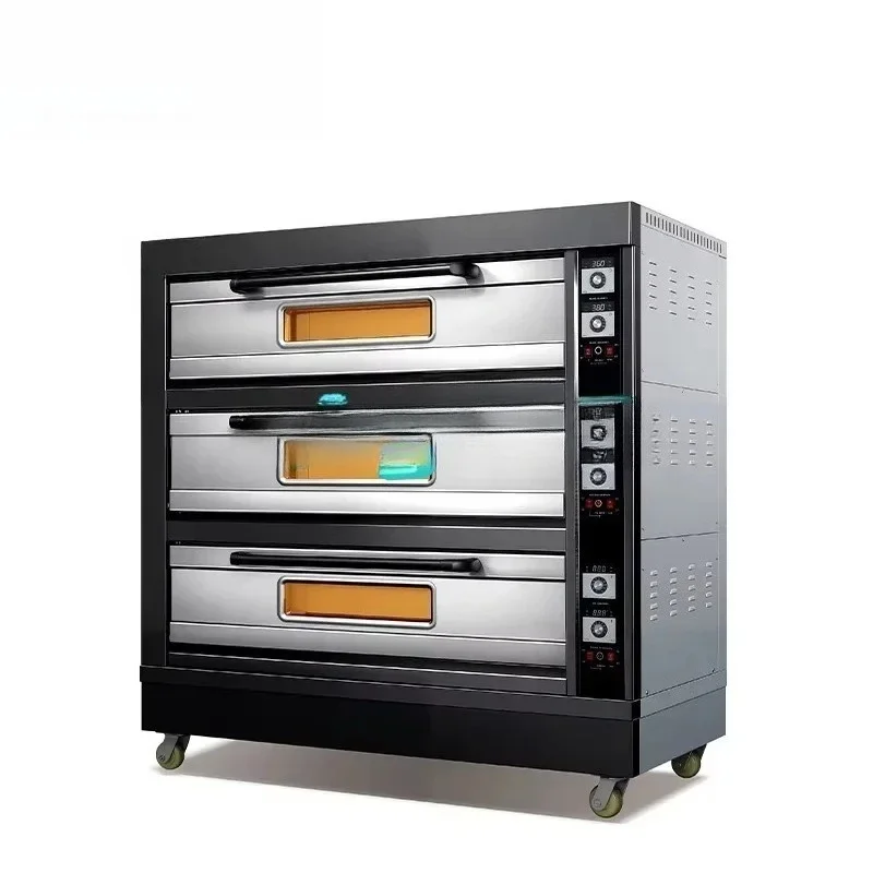 

Commercial Electric Multi Oven Independent Temperature Control Double Glass Door Cool Touch For Restaurant Bakery Catering Shop