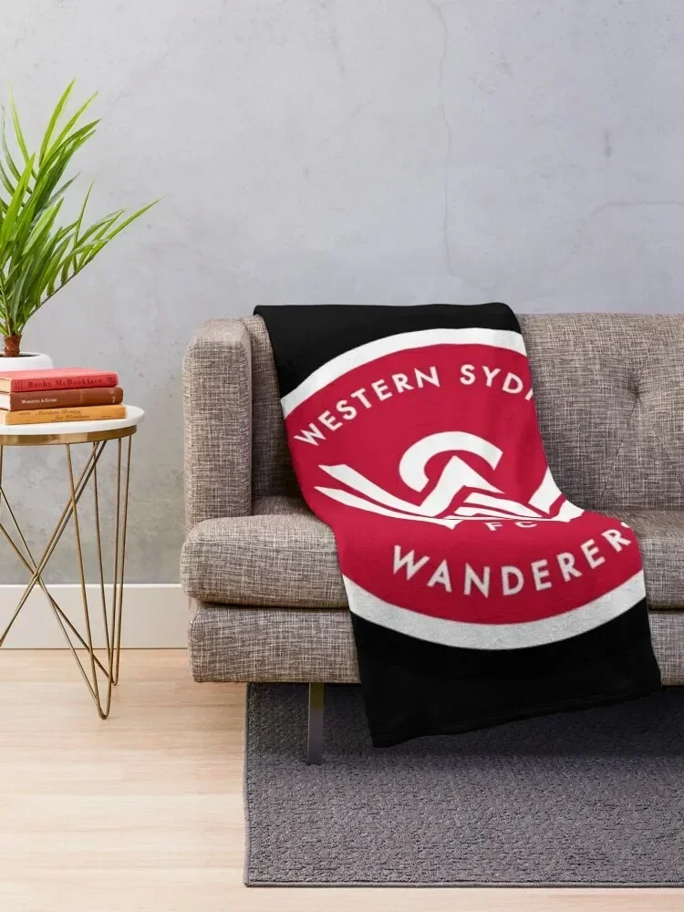 Western Sydney Wanderers FC Throw Blanket Bed Fashionable Nap Furrys Blankets