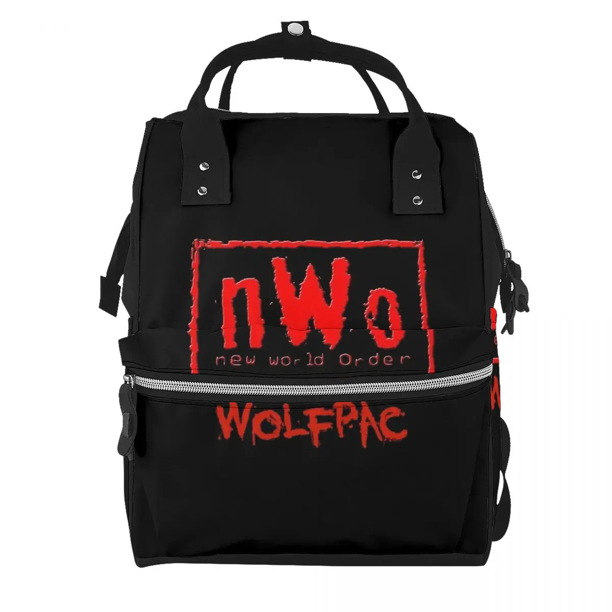 NWO New World Order Wrestling Student Backpack School Bag Hiking Travel Daypack for Men Women Bookbag Shoulder Bags