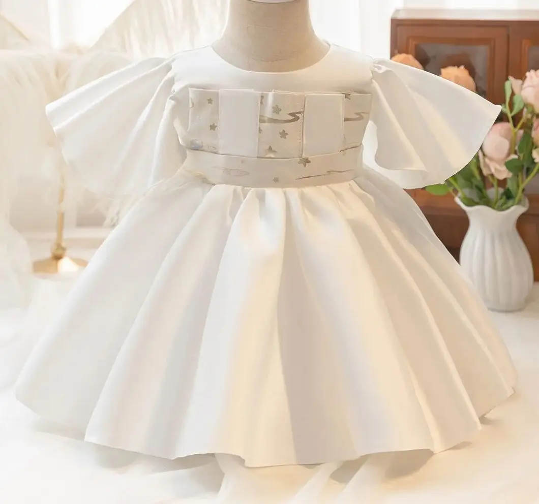 

Newborn Girl Princess Dress Baby Girls' Vintage Dresses Child Birthday Clothes for Babies