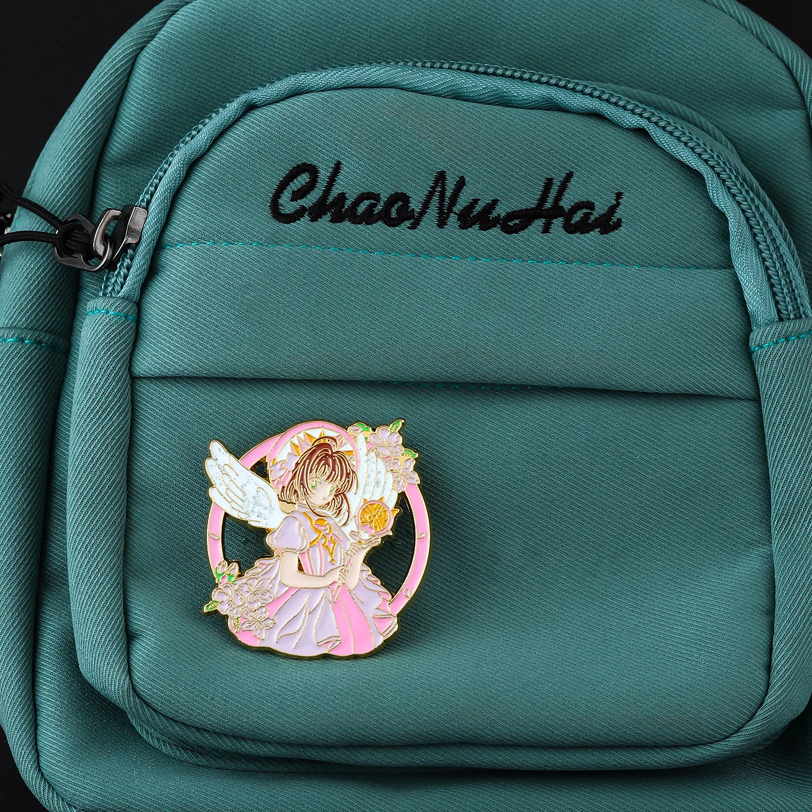 أنيمي بطاقة الآسر الكرتون لطيف كينوموتو ساكورا المينا دبابيس للنساء الرجال شارة التلبيب الفتيات تأثيري الدعائم بروش مجوهرات هدايا