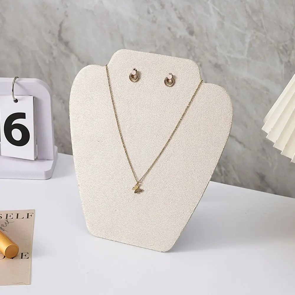 Folding Necklaces Easel Mannequin Bust Velvet Jewelry Collection Rack Jewelry Display Necklace Earrings Rings Pendant