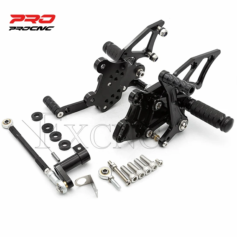 For YAMAHA YZF R25 R3 MT03 2014-2020 Motorcycle Rearset Footrest Footpeg Rear Set Adjustable Aluminum Footrest Foot Peg