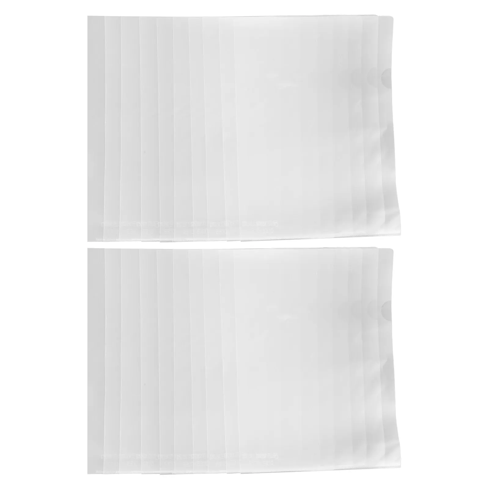 

10 шт. L-образных прозрачных папок формата А4 с широким корешком, прочные пластиковые папки для документов, бумаг, заметок и принадлежностей