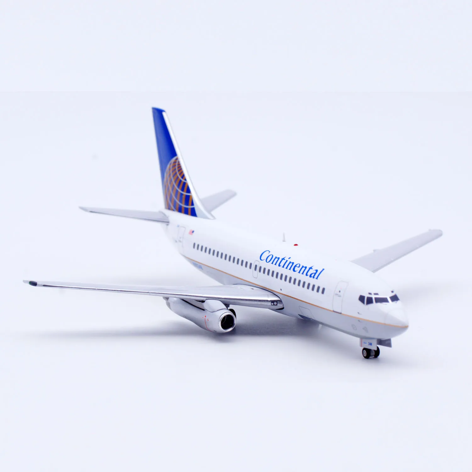 Xx20504 liga avião colecionável presente jc asas 1:200 continental companhias aéreas [polido] boeing 737-200 modelo de aeronave fundida n10248