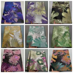 2Pcs/bag High Quality Elegant Flower 3D African Sego Gele Headtie Wrapp Fabric Traditional Accessory for Women