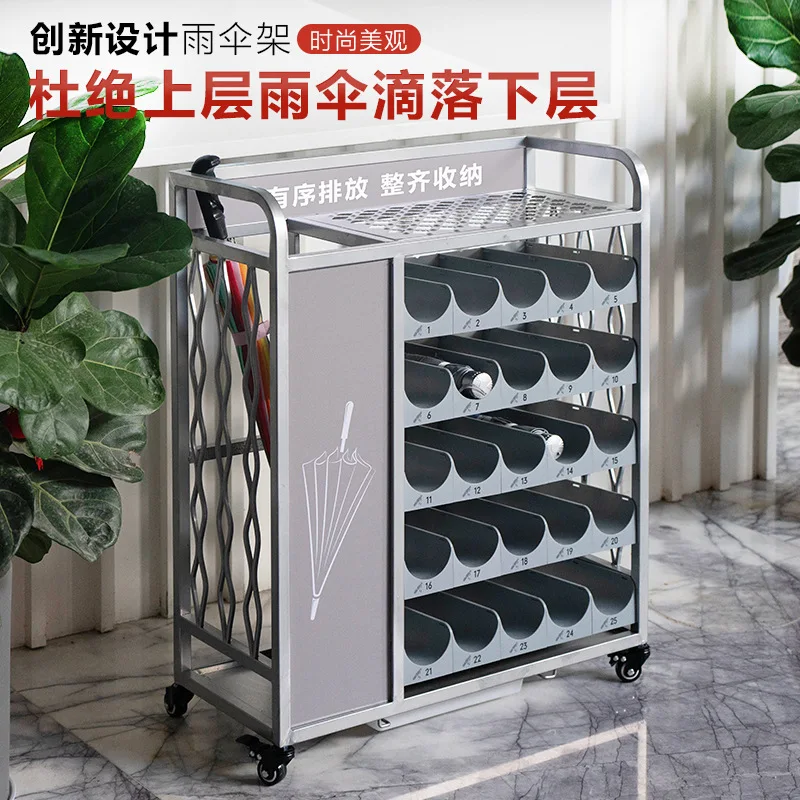 Commercial umbrella rack Multi-layer umbrella rack School class shop entrance rack umbrella bucket spot wholesale