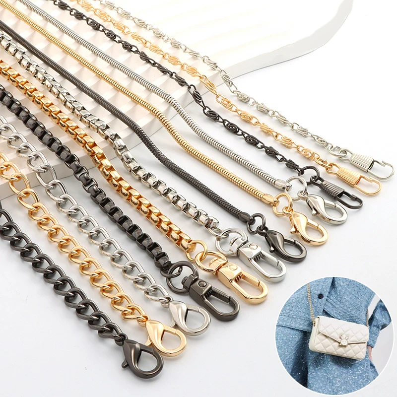 Multicolor Metal Bag Chain Accessories Gold Women\'s Shoulder Bag Chain Strap Crossbody Bag Parts Belt Chain for HandBags