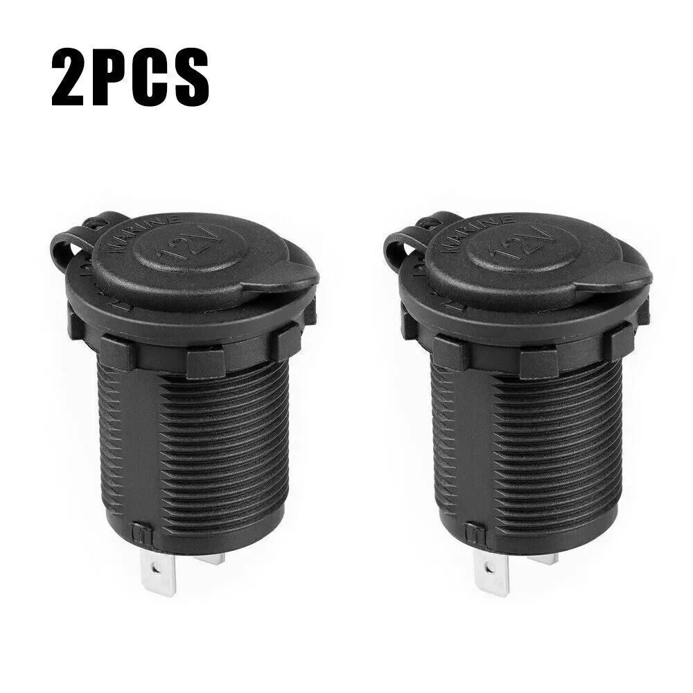 2pcs 12V Car Cigarette Lighter Socket Charger Rapid Charging Stable Power Supply Vehicle Power Adapters