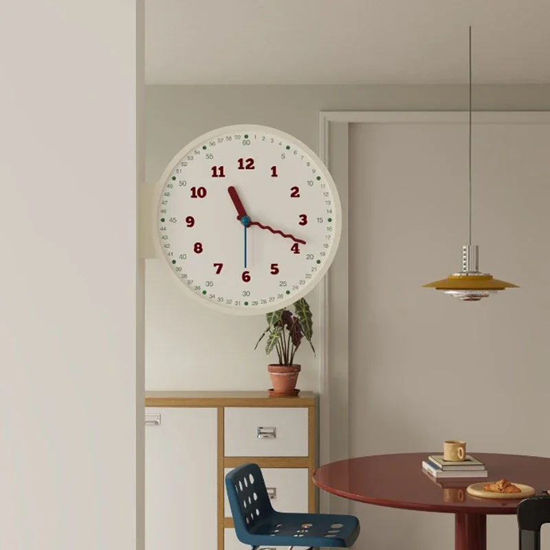 Modern Wall Clock Corridor Living Room Double Sided Clock Minimalist Creative Design Corner Clocks   Decorative Clocks