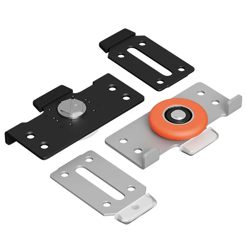 1PCS Wardrobe Sliding Door Silent Directional Sliding Door Wheel Flat Bottom Movable Pulley Up And Down Guide Rail Caster