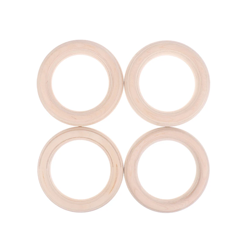 2Pcs/Pairs Portable Crossfit Gymnastics Rings Wooden Ring Gym Shoulder Strength Home Fitness Training Physical Exercise Ring view 4
