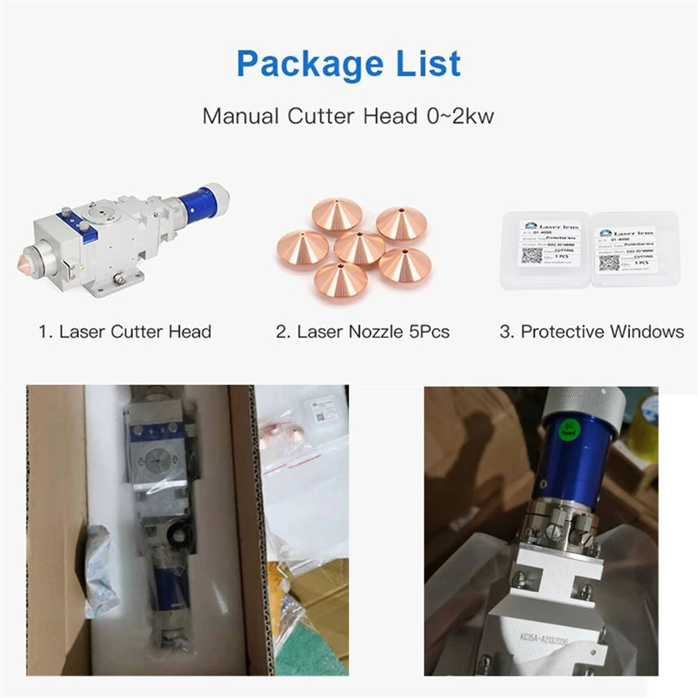 Praylee cabezal de corte láser de fibra para máquina de metales, piezas potentes CNC, WSX Original, 0-2kW, KC15A, FL150, CL100