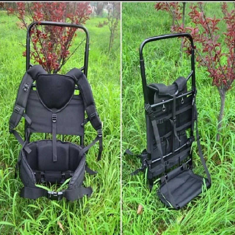 Camping Outdoor Hiking After Mountaineering Luggage Rack, Back Rescue Strap, Aluminum Rack Welded Waist Backpack