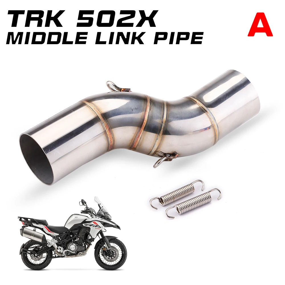 51mm Slip-On Auspuff-Schalldämpfer für Benelli TRK502X TRK 502x Motorrad Auspuff Mittelteil Verbindungsrohr