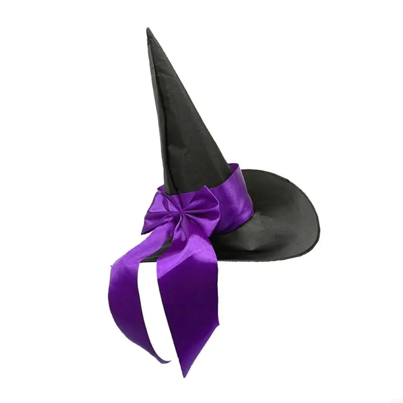 270D Pointed Witch Cap Comfortable Headwear For Cosplay Halloween And Carnivals Event