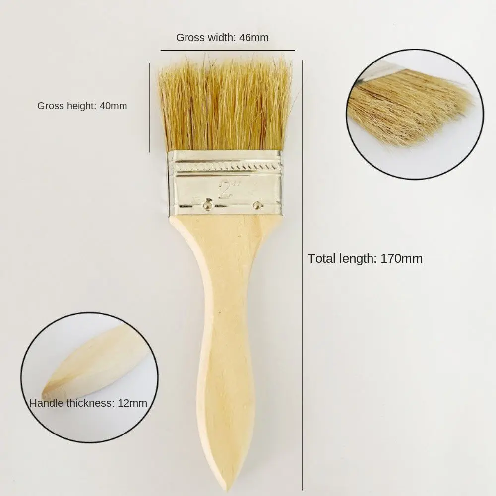Holzgriff Borsten Pinsel Malen Werkzeug Acryl Malerei Pinsel Chip Pinsel Verdickte Utility Farbe