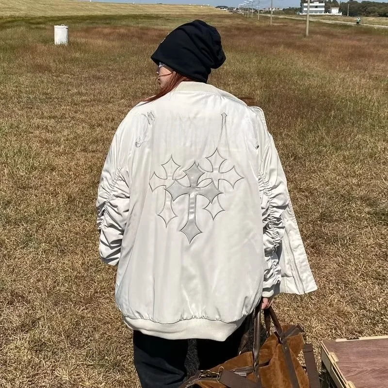 

American West Coast Oversize Jaet Men's Spring Autumn Baroque plus Size Trendy Loose Thin Coat Youth ular Long Sve