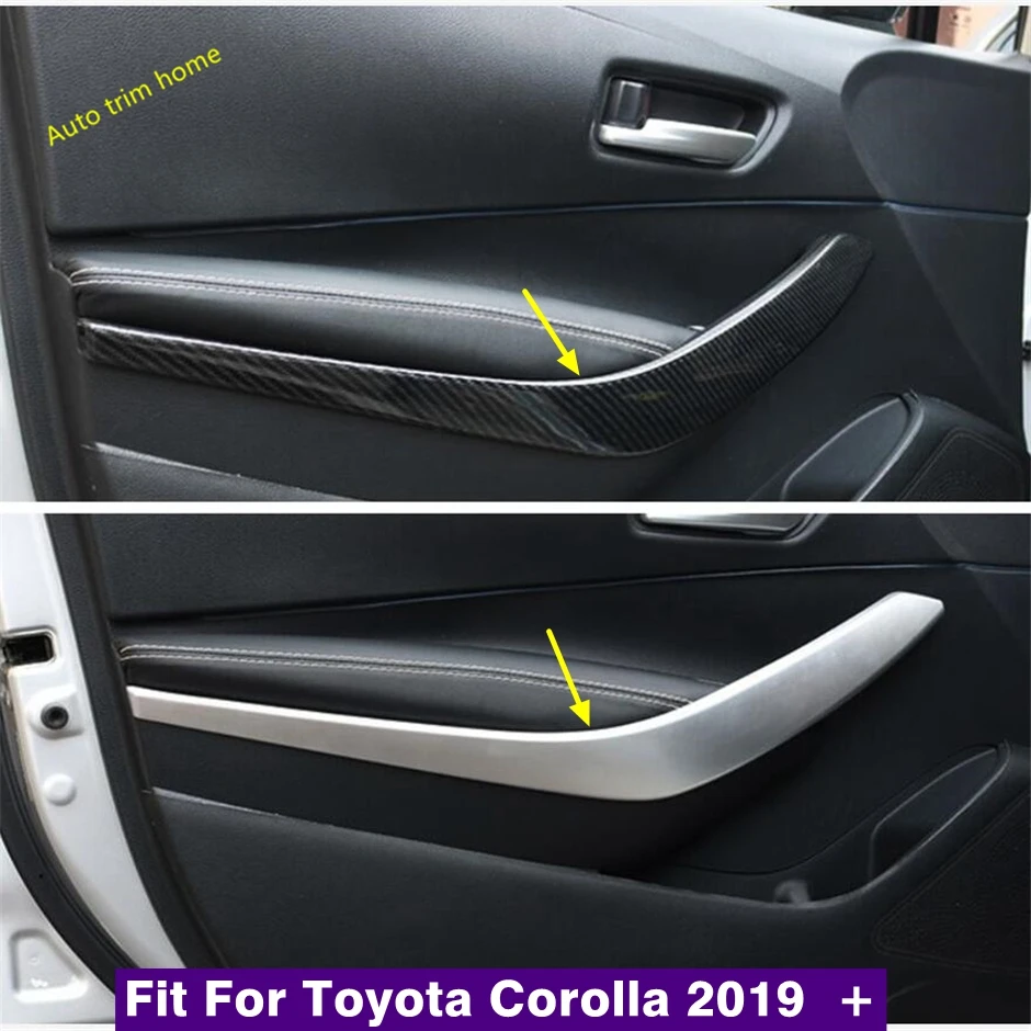 

ABS Front Door Handle Armrest Pull Decoration Strips Cover Trim Fit For Toyota Corolla 2019 - 2024 Car Accessories