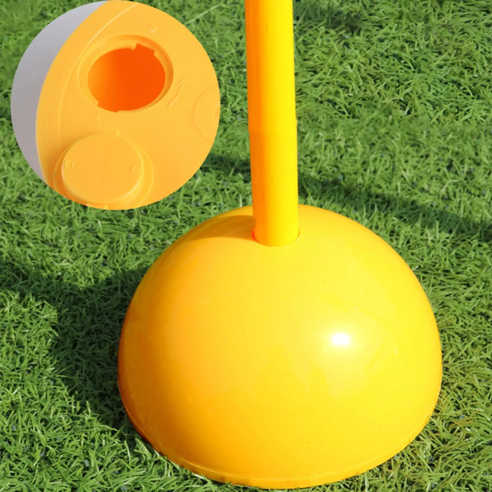 Soccer Training Marker Football Sign poles Training Marker Football Sign Pole 50cm/Per PVC for Fitness Training Sports